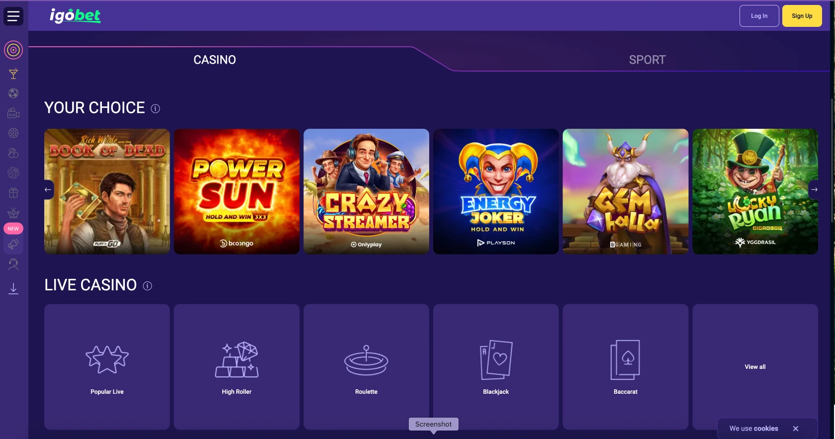 Igobet Casino Games
