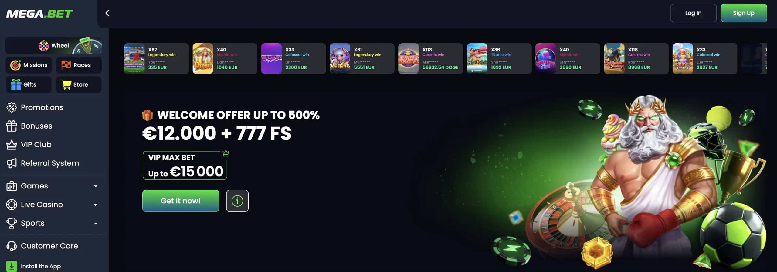 Megabet Casino Bonus