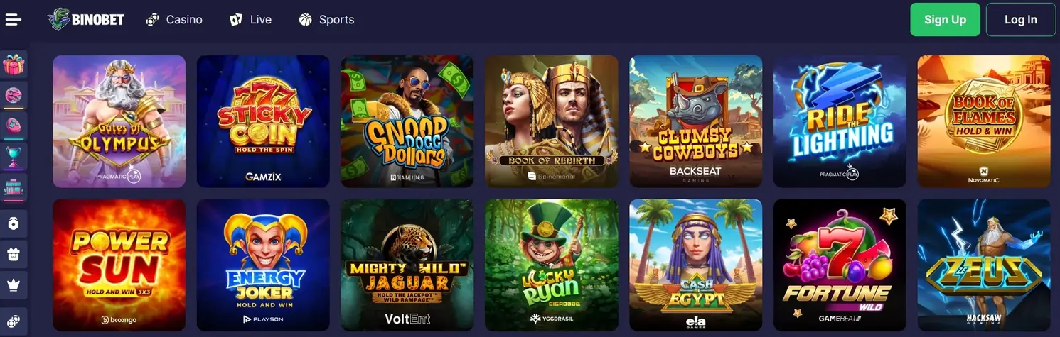 binobet games